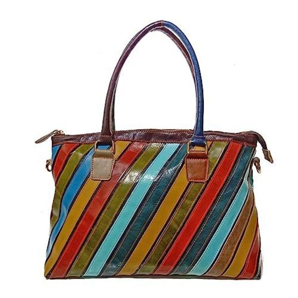 Stylish Bag Satchel Bag For Fashion Canvas Vegan Textured...